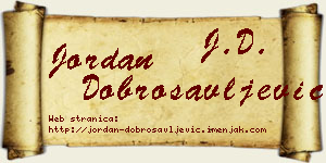 Jordan Dobrosavljević vizit kartica